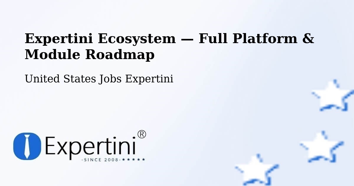 Expertini Ecosystem — Full Platform & Module Roadmap – Slinger